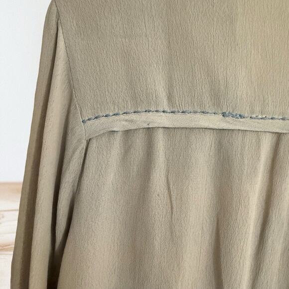 Lovestitch Art to Wear Free Dye Top Sz S Blues Pullover Loose Slouchy Lagenlook - Picture 5 of 9